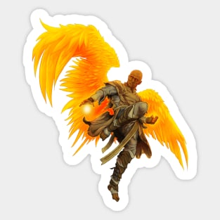 Winged Deva Sticker